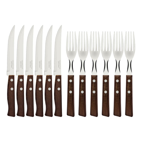 JUEGO DE CUBIERTOS PARA CARNE/BBQ 12PZAS. - TRADICIONAL