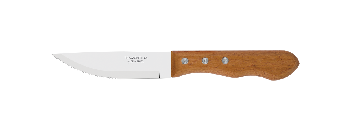 Tramontina Juego de Cubiertos para Carne/BBQ y Mangos de Madera Natural Dynamic 12 Piezas