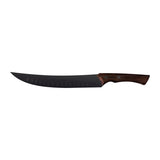 CUCHILLO PARA CARNE ALVEOLADO CURVO 25CM - BLACK COLLECTION FSC