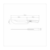 CUCHILLO PARA CARNE 20CM - BLACK COLLECTION FSC