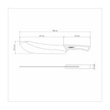 CUCHILLO PARA CARNE 25CM - BLACK COLLECTION FSC