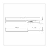 CUCHILLO DENTADO 28CM - CHURRASCO BLACK FSC
