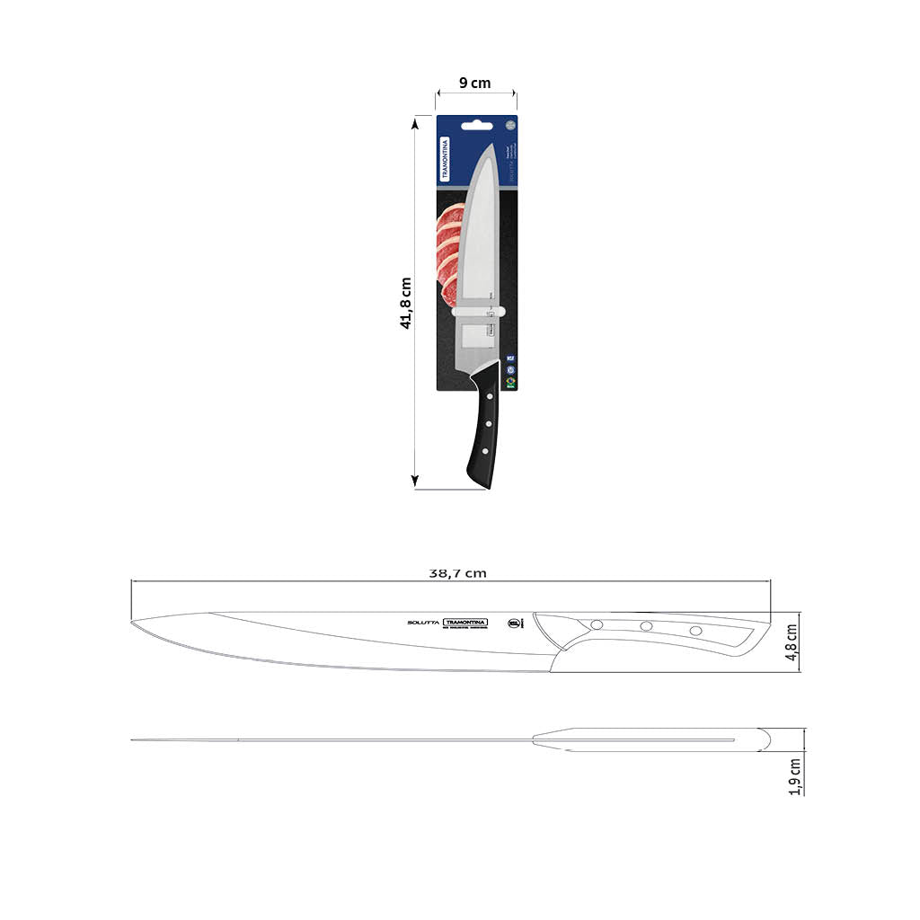 Tramontina Cuchillo Cocinero Solutta 25 cm