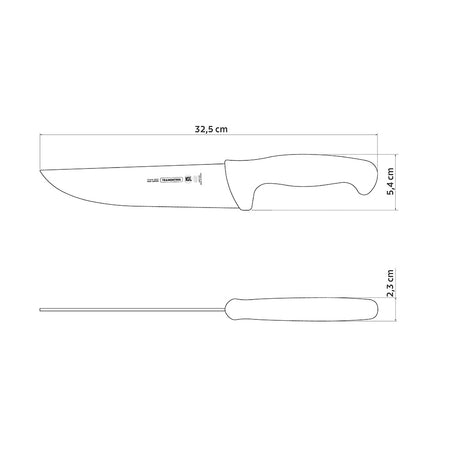 Tramontina Cuchillo Carnicero Professional Negro 19 cm