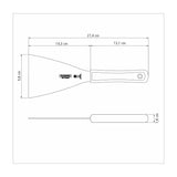 ESPÁTULA PLANCHA  12,5 x 10 CM - PROFESSIONAL NSF