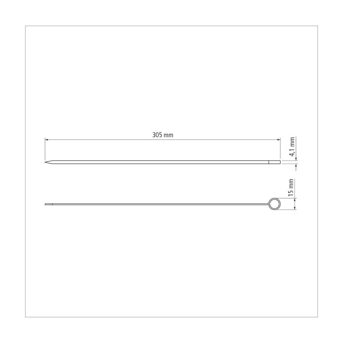 JUEGO DE BROCHETAS (30CM) 6PZAS.
