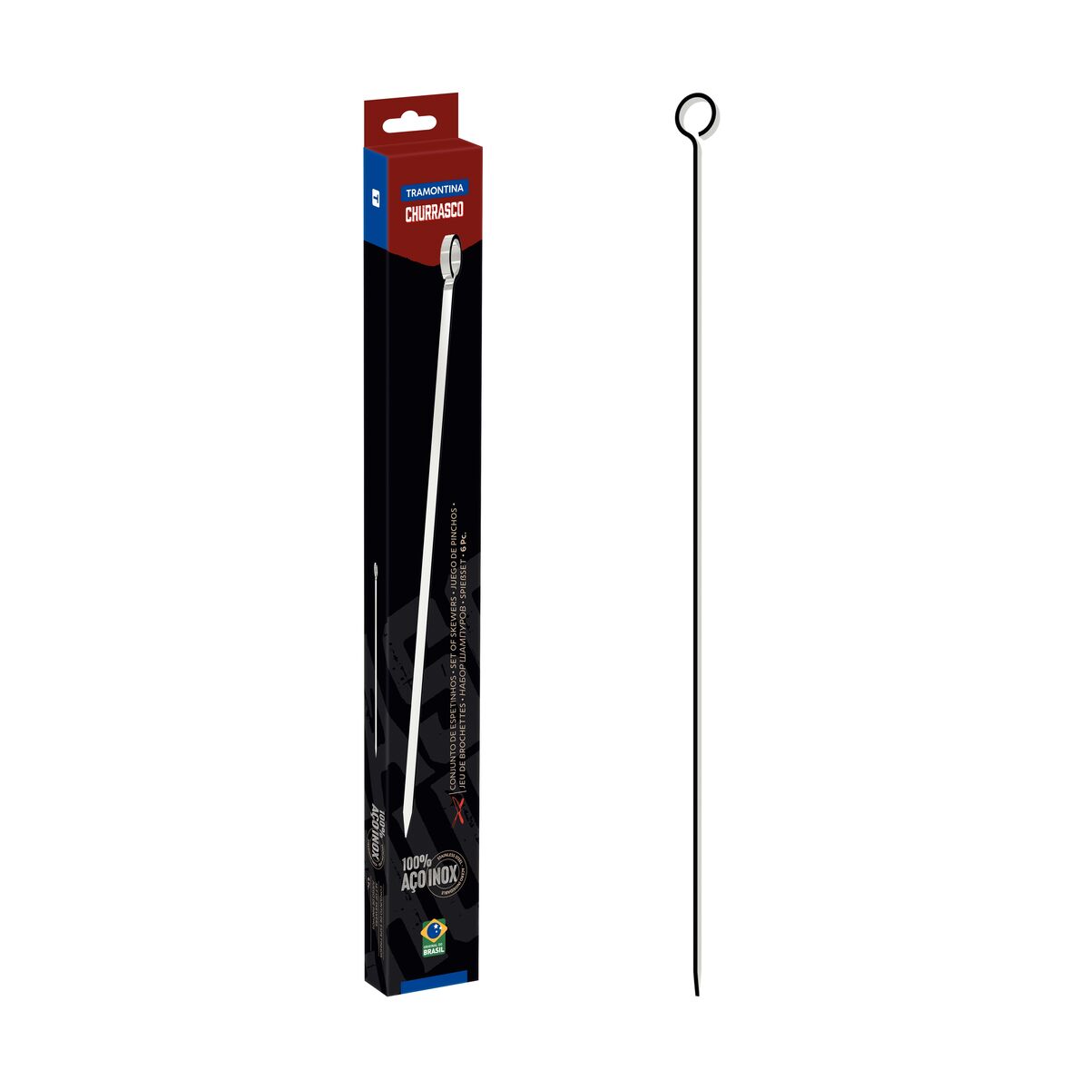 JUEGO DE BROCHETAS (30CM) 6PZAS.