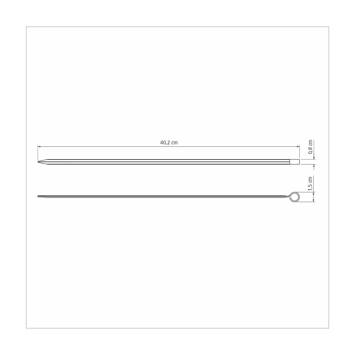 JUEGO DE BROCHETAS (40CM) 6PZAS.