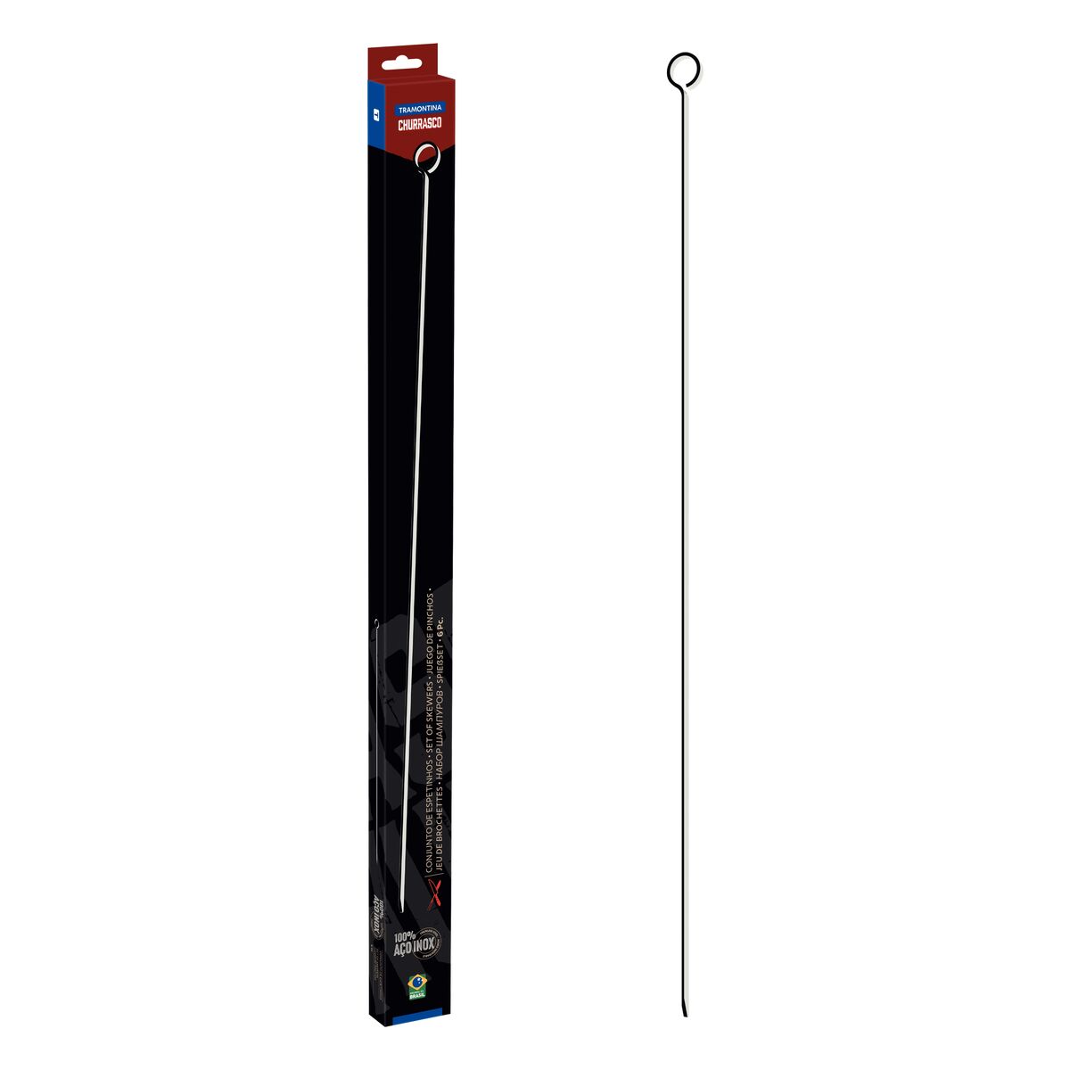 JUEGO DE BROCHETAS (40CM) 6PZAS.