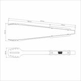 Tramontina Pinza para Carne con Mango de Madera Churrasco 47 cm