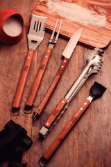 Tramontina Pinza para Carne con Mango de Madera Churrasco 47 cm
