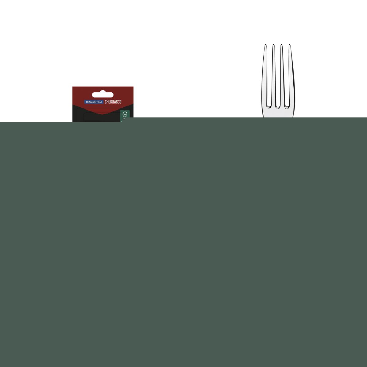 JUEGO DE TENEDORES P/CARNE 6PZAS. - POLYWOOD FSC ROJO