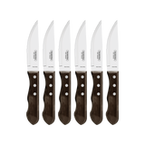 Tramontina Juego de Cuchillos para Carne Jumbo Polywood Castaño 6 Piezas