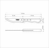 Tramontina Juego de Cuchillos para Carne Jumbo Polywood Castaño 6 Piezas