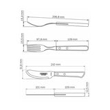 JUEGO PARA PIZZA 8 PZAS. - POLYWOOD FSC