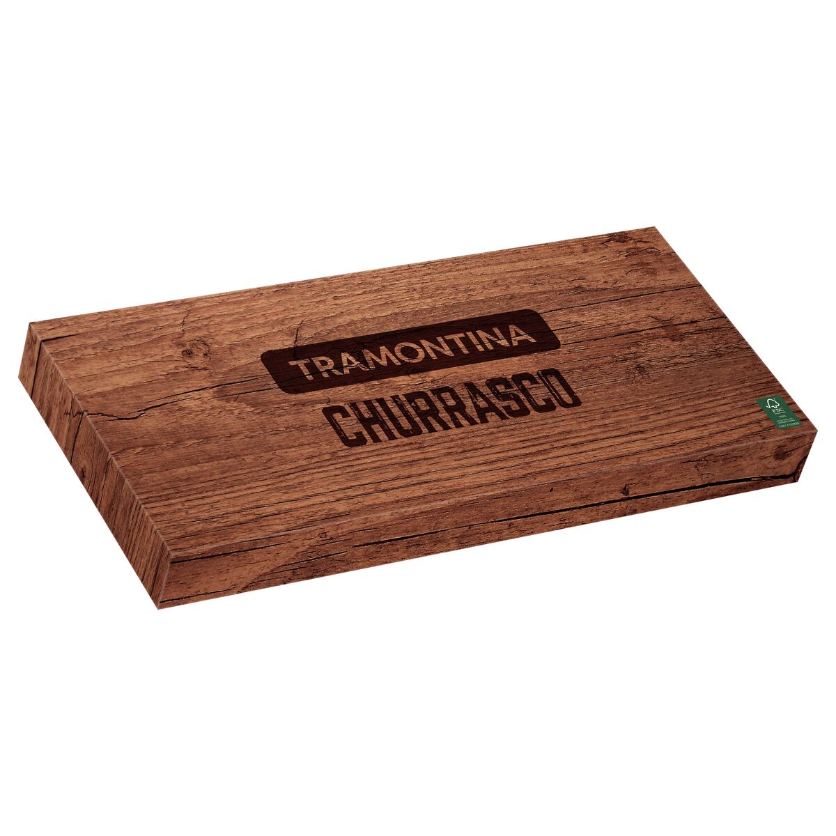 JUEGO ÚTILES PARA CARNE/BBQ 3 PZAS - POLYWOOD CASTAÑO