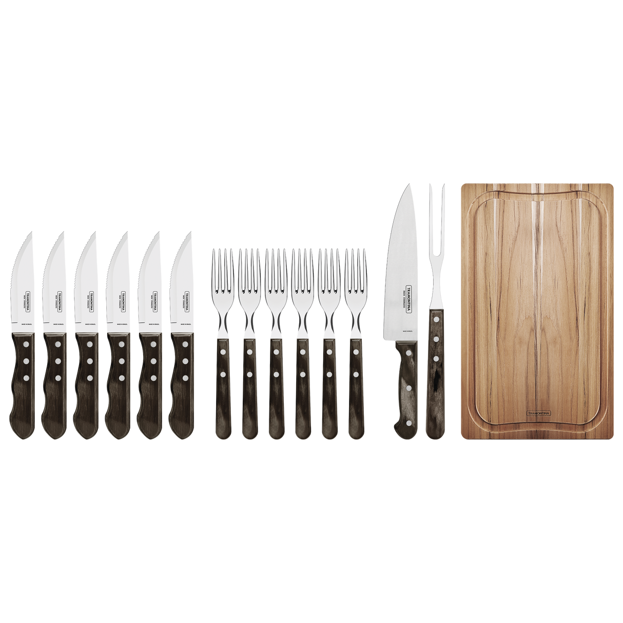 Maletín Juego de Cubiertos Polywood FSC 15 Piezas