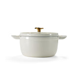 Tramontina Cocotte con Tapa de Hierro Fundido Esmaltado Latte 22 cm