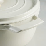 Tramontina Cocotte con Tapa de Hierro Fundido Esmaltado Latte 22 cm