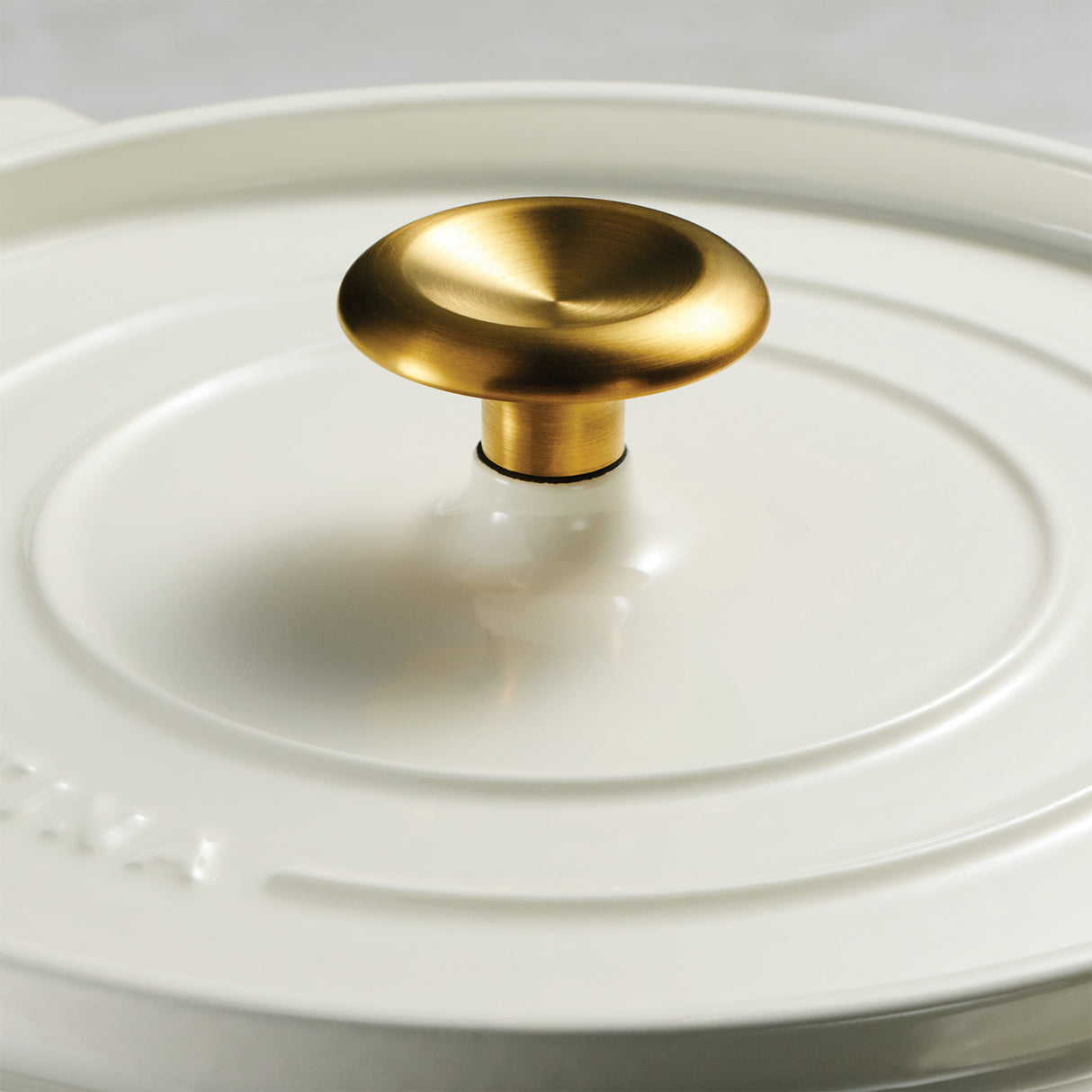 Tramontina Cocotte con Tapa de Hierro Fundido Esmaltado Latte 22 cm