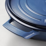 Tramontina Sartén con Tapa de Hierro Fundido Esmaltado Azul 30 cm - 3,8 L