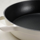 Tramontina Sartén con Tapa de Hierro Fundido Esmaltado Latte 30 cm - 3,8 L