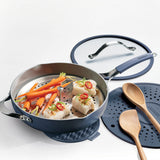 Tramontina Sartén Multifunción de Aluminio con Tapa Azul 30cm