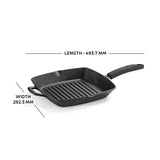 Tramontina Sartén Parrilla de Hierro Fundido Precurada Titanex 27 cm 2,1L