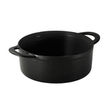 Tramontina Juego de Ollas de Hierro Fundido Esmaltado Apilables Negro 3 piezas