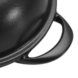 Tramontina Cazuela Horno para Pan de Hierro Fundido Esmaltado Negro 24 cm