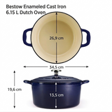 Tramontina Cocote de Hierro Fundido Esmaltado Azul 28 cm 6,2L
