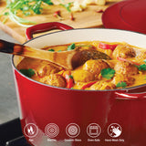 Tramontina Cocote de Hierro Fundido Esmaltado Rojo 28 cm 6,2 L