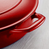 Tramontina Cazuela Baja de Hierro Fundido Esmaltado Rojo 30 cm 3,8L