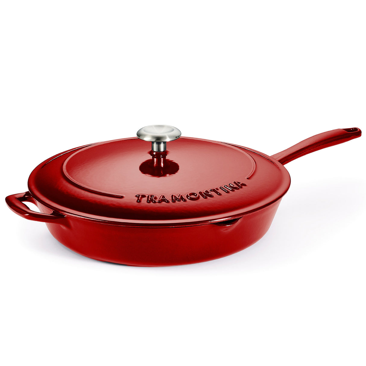 Tramontina Sartén de Hierro Fundido Rojo 30 cm 3,2L