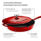 Tramontina Sartén de Hierro Fundido Rojo 30 cm 3,2L