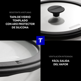 Tramontina Cacerola de Hierro Fundido Precurada Titanex 20 cm 3,1L