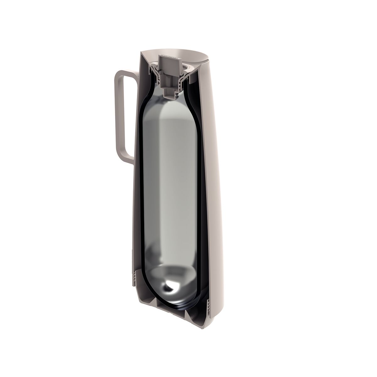 JARRA TERMICA 1L BEIGE - EXATA