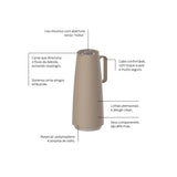 JARRA TERMICA 1L BEIGE - EXATA