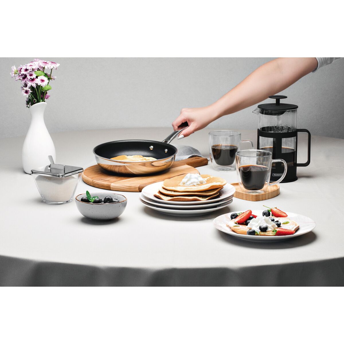 SARTÉN CON ANTIADHERENTE 20CM - 1,20L. - TRI-PLY GRANO