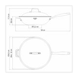 WOK 32CM - 5,20L. - TRI-PLY GRANO