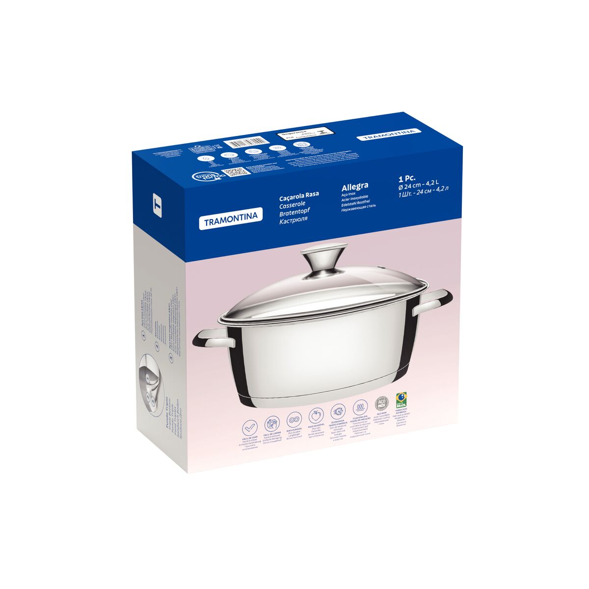 CACEROLA  24CM - 4,20 L - ALLEGRA