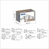 Juego de Ollas en Acero Inoxidable Allegra 4 piezas