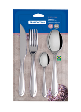 Tramontina Juego de Cubiertos de Acero Inoxidable Laguna 16 piezas