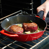 Tramontina Sartén de Hierro Fundido Esmaltado sin Tapa Rojo 25 cm