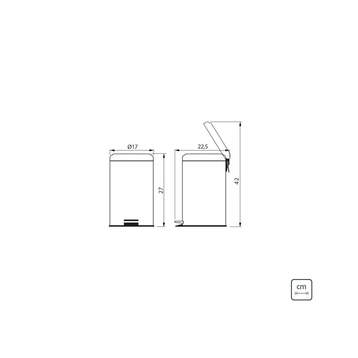 CUBO DE BASURA 3l.