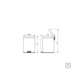 CUBO DE BASURA 5l.