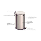 CUBO DE BASURA 12l.