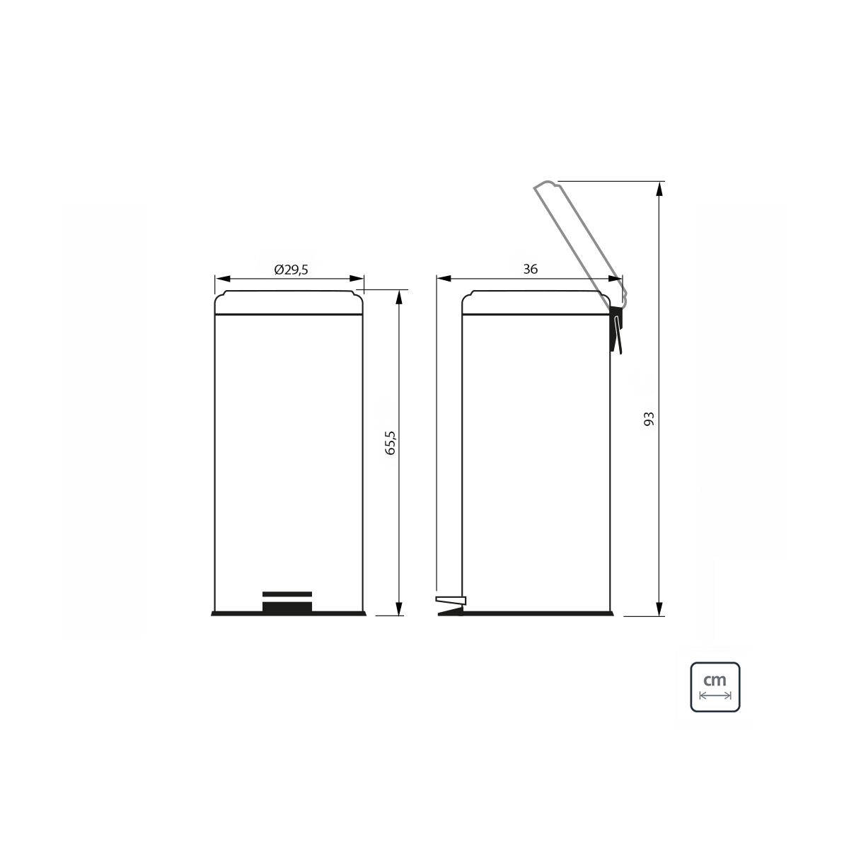 CUBO DE BASURA 30l.
