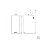 CUBO DE BASURA 30l.