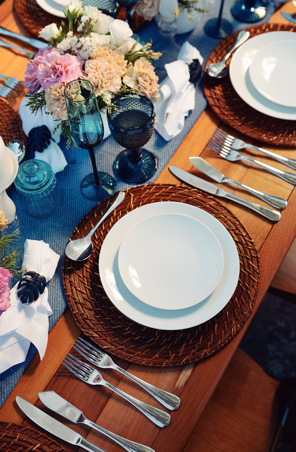 Platos Llanos de porcelana Sophia 28 cm 6 unidades